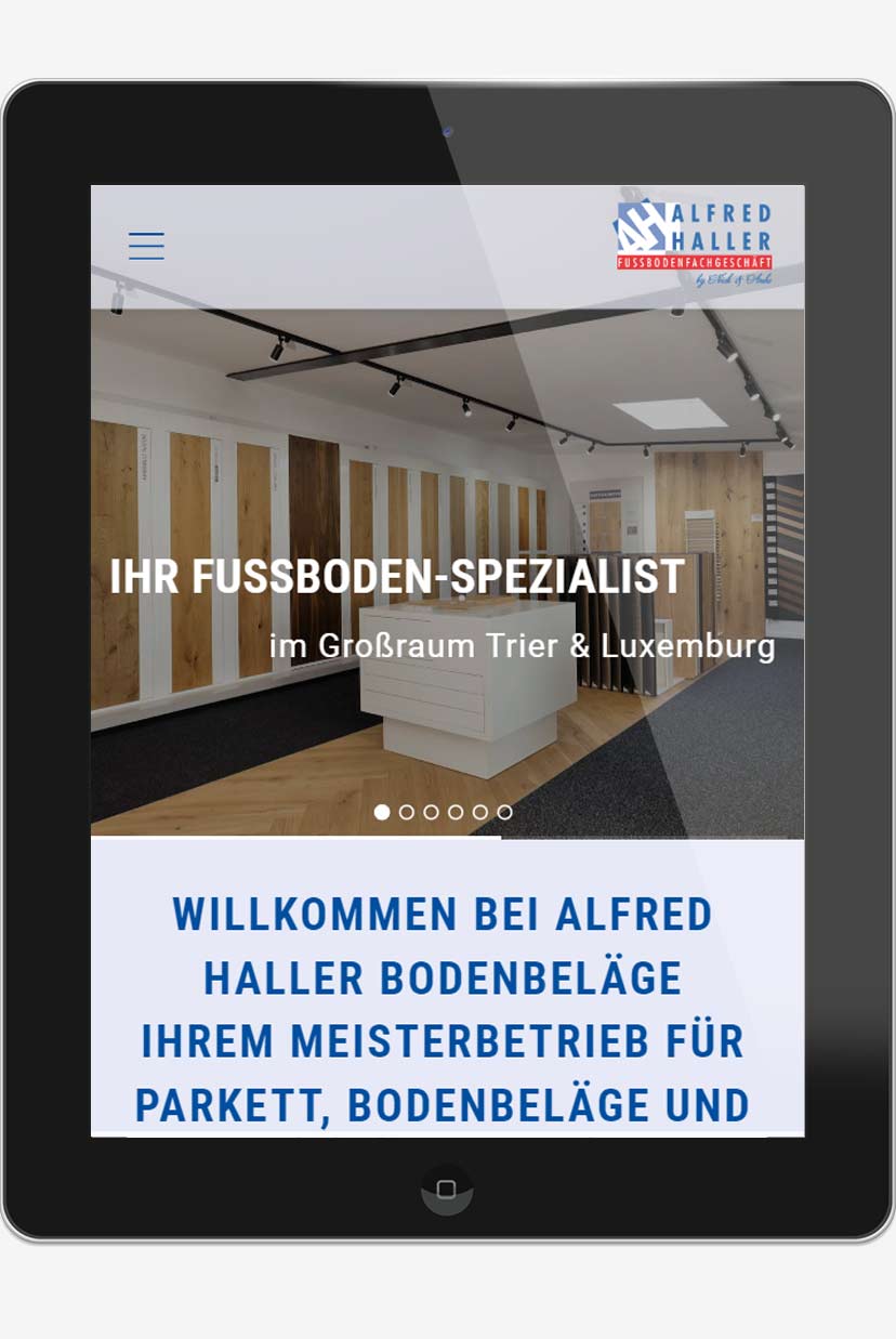 webdesign agentur trier projekt #54 tablet