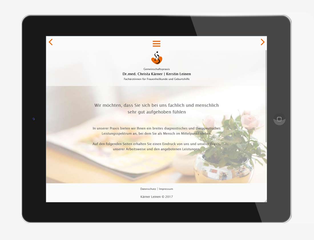 webdesign agentur trier projekt #09 tablet horizontal