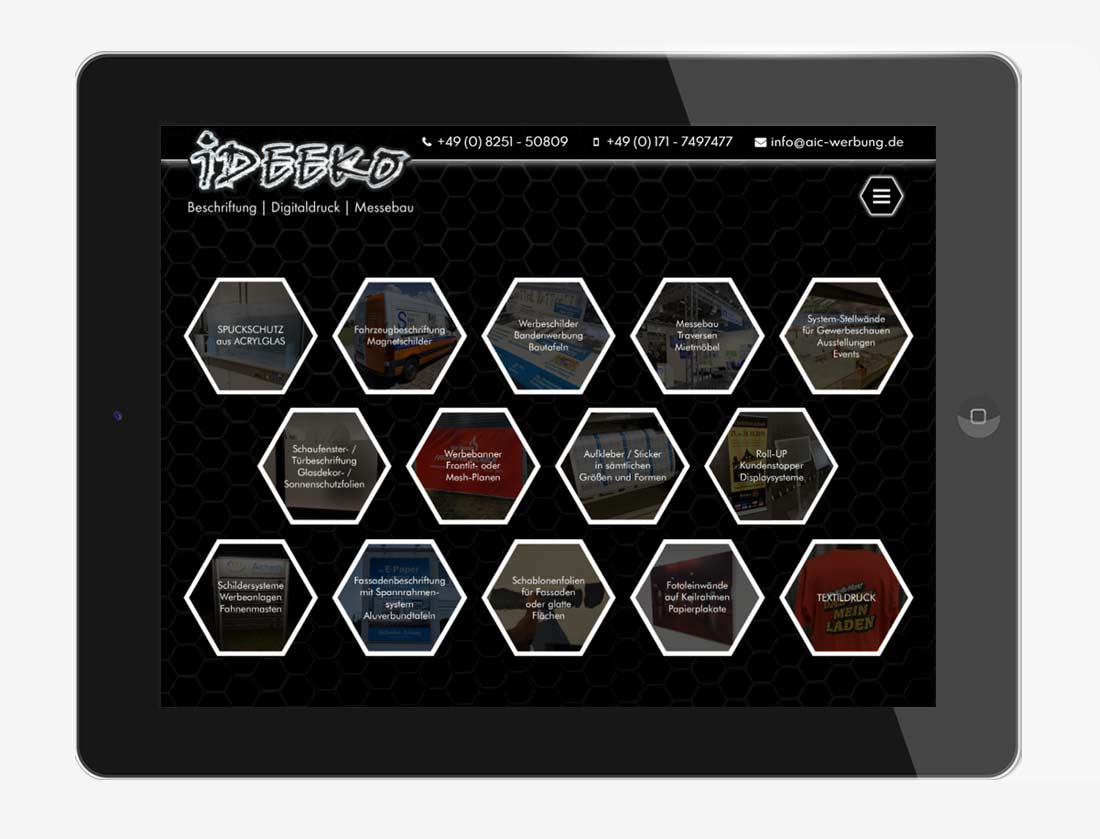 webdesign agentur trier projekt #38 tablet horizontal